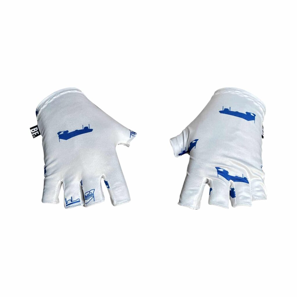 BFco White Bass Boat Fishing Gloves Bass Fishing