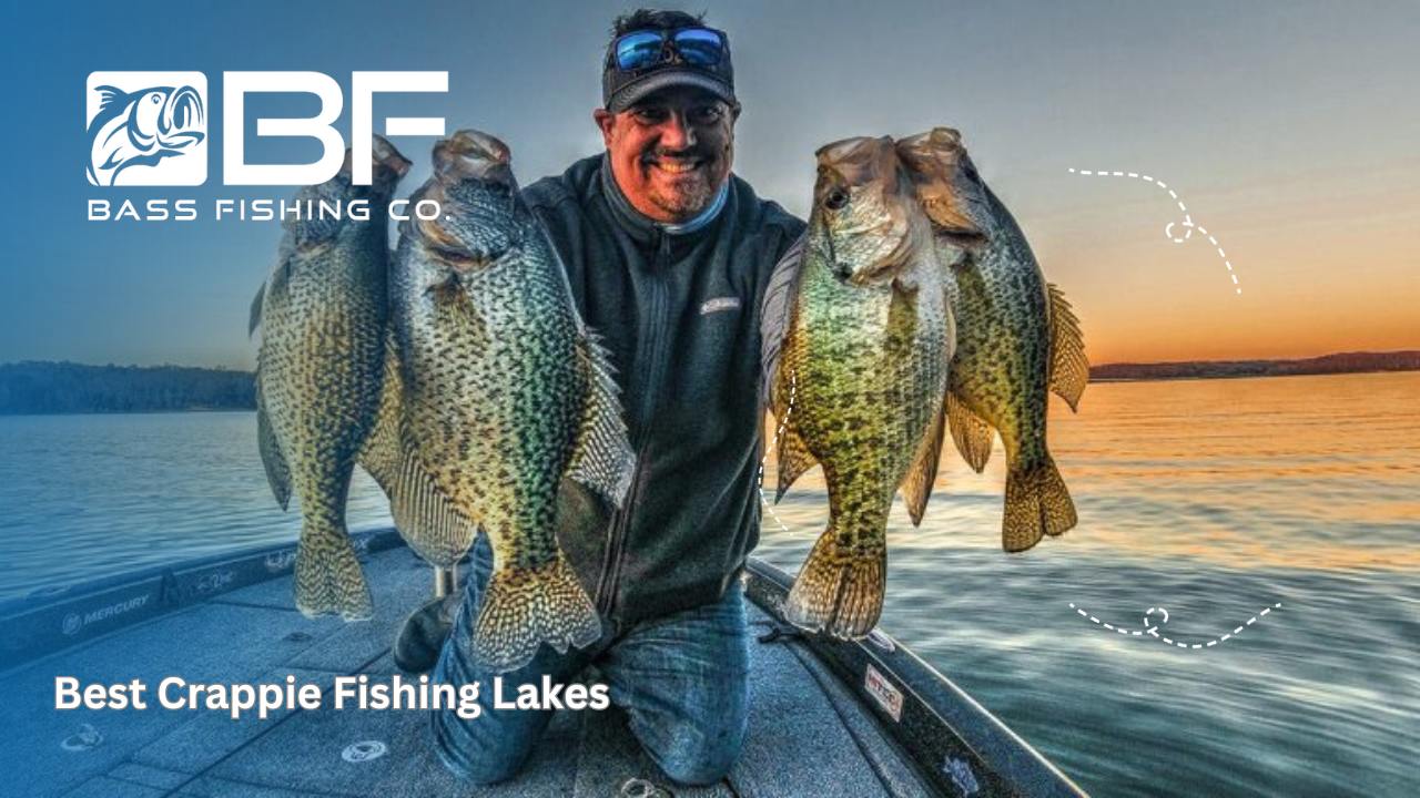 Best Crappie Fishing Lakes. A man with 2 fishes